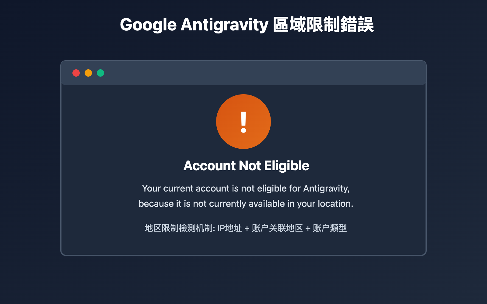 google-antigravity-region-restriction-solution-tc 图示