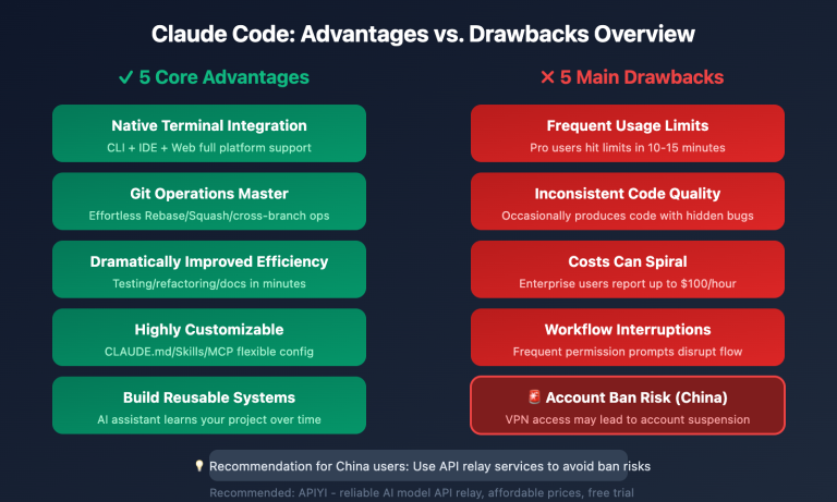 claude code pros cons ban risk analysis en image 0 图示