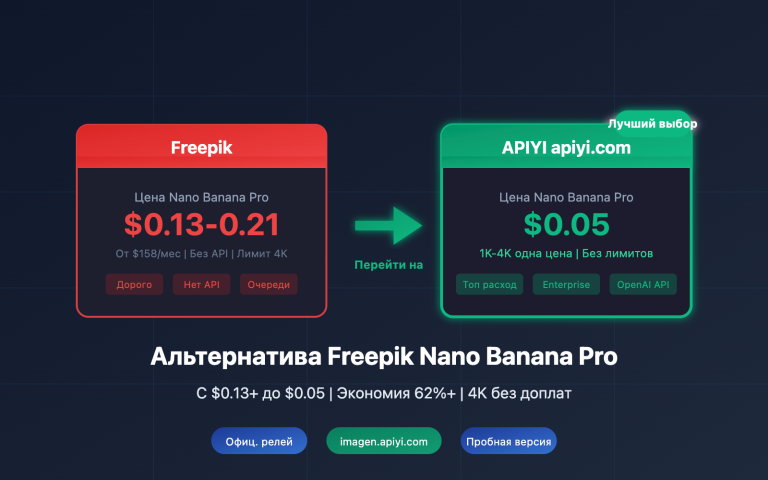 freepik nano banana pro alternative api cheap ru image 0 图示