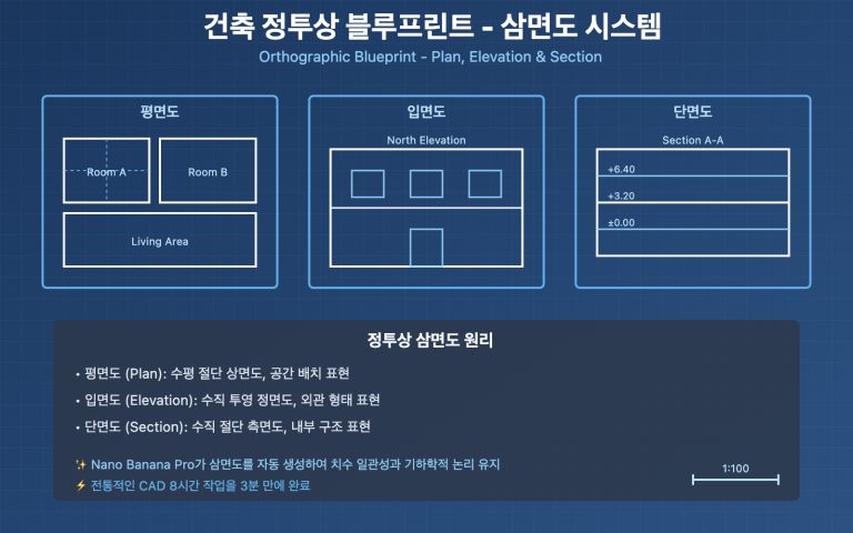 nano banana pro orthographic blueprint tutorial ko image 0 图示