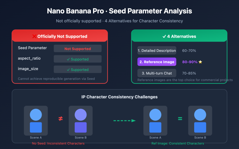 nano banana pro seed parameter not supported alternatives en image 0 图示