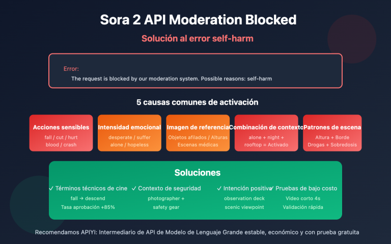 sora 2 api moderation blocked self harm error solution es image 0 图示