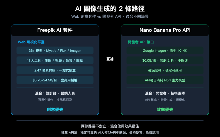 freepik ai suite vs nano banana pro api apiyi image generation guide zh hant image 0 图示