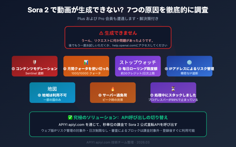 sora 2 unable to generate video solutions ja image 0 图示