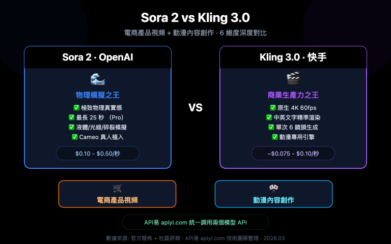 sora 2 vs kling 3 ecommerce anime comparison zh hant image 0 图示
