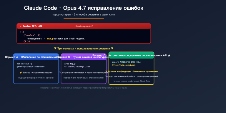 claude code opus 4 7 top p deprecated error fix ru image 0 图示