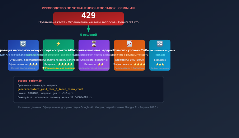 gemini 3 1 pro 429 rate limit quota exceeded fix guide ru image 0 图示