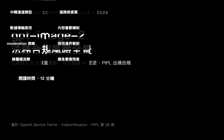 gpt image 2 legal compliance risk enterprise guide zh hant image 0 图示