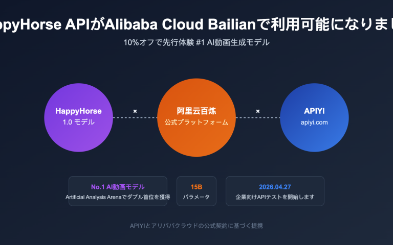 happyhorse api bailian launch apiyi ja image 0 图示