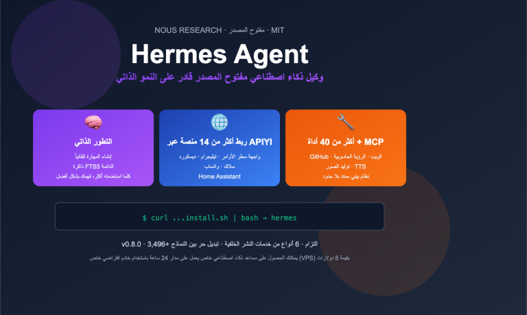 hermes agent introduction beginner guide ar image 0 图示