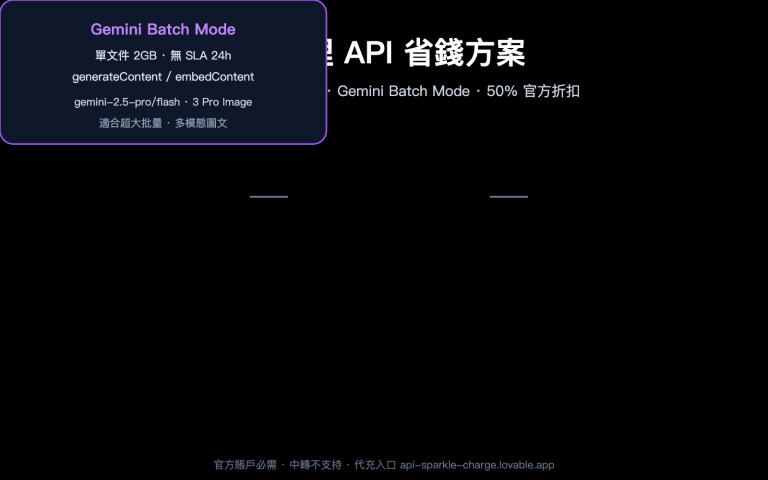 openai gemini batch api official topup guide 2026 zh hant image 0 图示