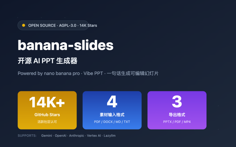 banana slides fork tutorial apiyi config image 0 图示