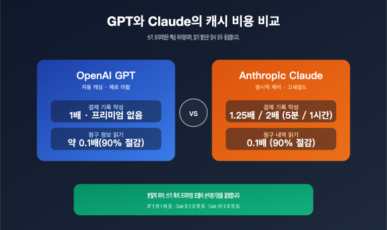 gpt vs claude prompt caching pricing comparison ko image 0 图示